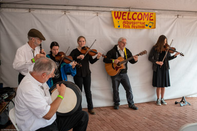 Duke City Ceili Band at Welcome Tent
